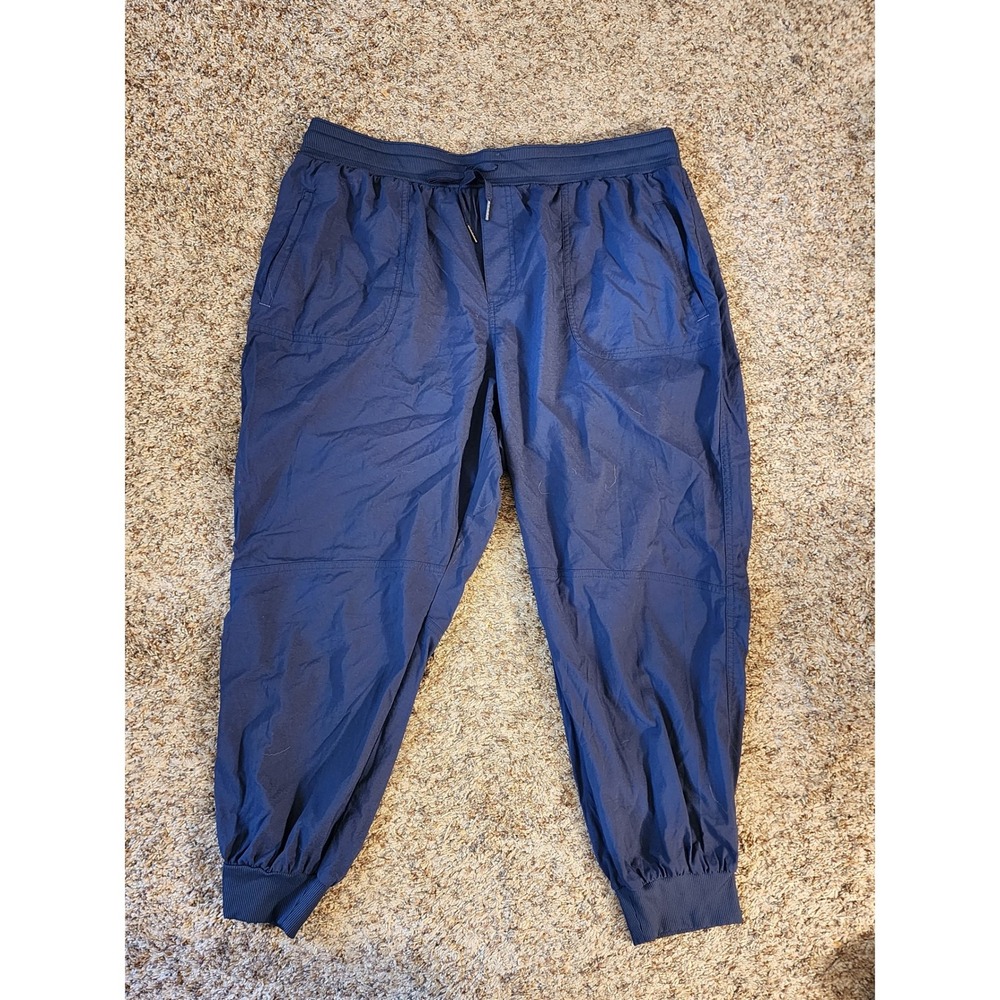 L.L. Bean Vista Camp Jogger Pants Navy Blue Plus Size 1X Nylon Hiking